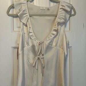 Aritzia Tonka Satin Blouse